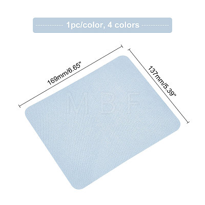 Globleland 4Pcs 4 Colors Suede Fabric Glasses Cleaning Cloth FIND-GL0001-01-1