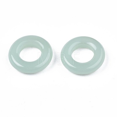 Spray Painted Glass Linking Rings GLAA-S054-35B-B02-1