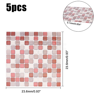 3D Mosaic Tile Stickers DIY-WH0167-68-1