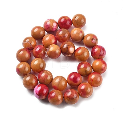 Natural Multi-Color Agate Beads Strands G-A261-B12-14mm-1