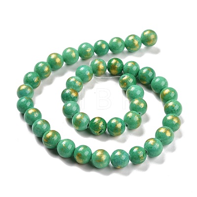 Natural Mashan Jade Beads Strands G-F670-A02-10mm-1