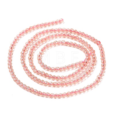 Transparent Glass Beads Strands LS-GLAA-H021-04-27-1
