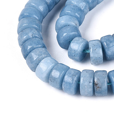 Dyed Natural White Jade Beads Strands G-T143-17I-1