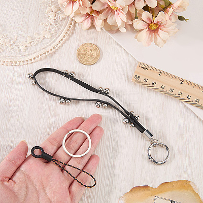 1Pc PU Leather Keychains KEYC-CL0001-65-1