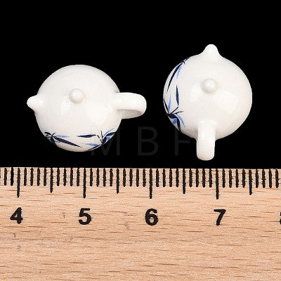 Handmade Printed Porcelain Beads PORC-T136-03C-01-1