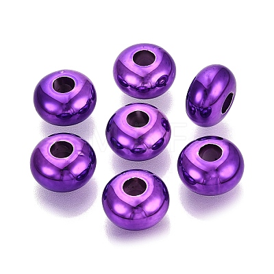 Valentine's Day UV Plating Opaque Acrylic European Beads PACR-T017-19M-M5-1