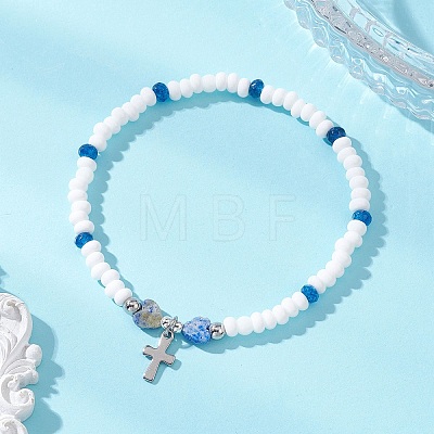 304 Stainless Steel Tiny Charm Bracelets BJEW-MZ00325-01-1