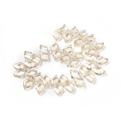 Electroplate Glass Beads Strands GLAA-F093-A03-1