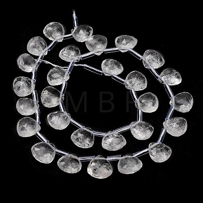 Natural Quartz Crystal Beads Strands G-C292-A03-01-1
