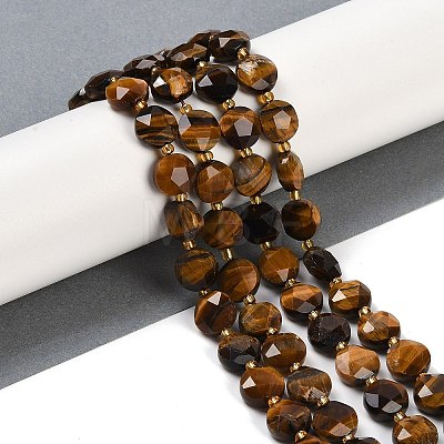 Natural Tiger Eye Beads Strands G-C116-A14-01-1