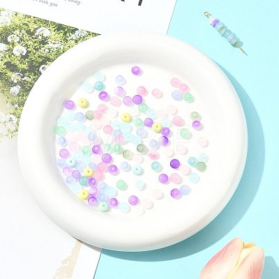 120Pcs Imitation Jade Glass Beads DGLA-FS0001-23-1