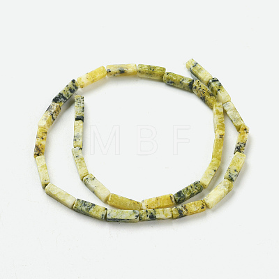 Natural Yellow Turquoise(Jasper) Beads Strands X-G-G837-15-1