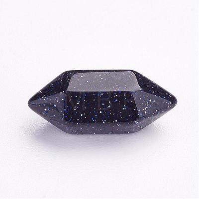 Synthetic Blue Goldstone Beads G-P287-A01-1