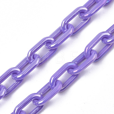 Acrylic Opaque Cable Chains PACR-N009-002E-1