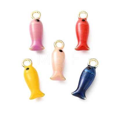 Alloy Enamel Pendants AL-CBA3844-02B-G-1