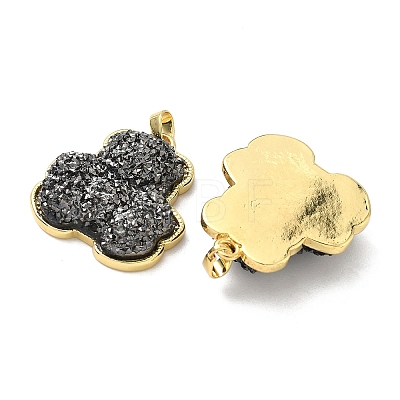 Brass Resin Pendants KK-C158-04A-G-1