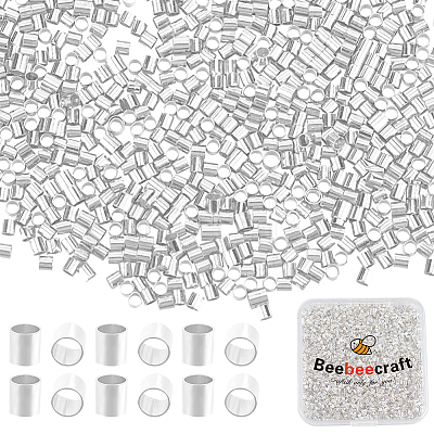5000Pcs Brass Crimp Beads KK-BBC0015-75S-1