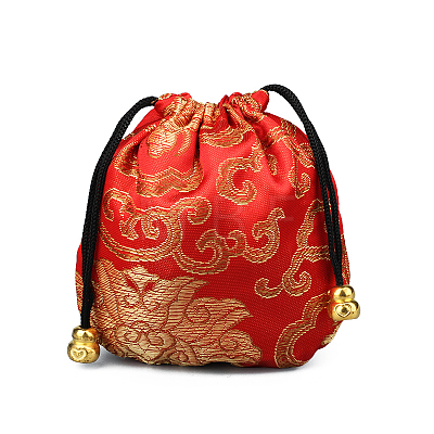 Chinese Style Stain Brocade Jewelry Packing Pouches PAAG-PW0001-161D-1-1