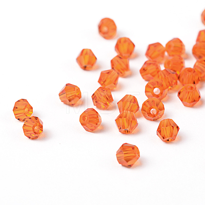 Faceted Bicone Imitation Crystallized Crystal Glass Beads X-G22QS112-1