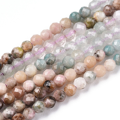 Natural Mixed Gemstone Beads Strands G-D080-A01-03-04-1