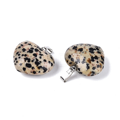 Natural Dalmatian Jasper Pendants G-N362-05P-09-1