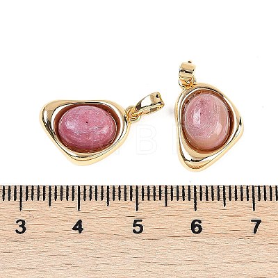 Natural Rhodonite Pendants KK-U043-52G-05-1