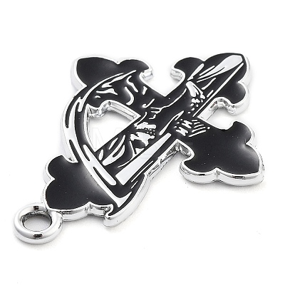 Halloween Alloy Enamel Pendants FIND-M019-01D-1