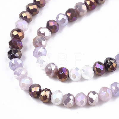 Opaque Glass Beads Strands X-GLAA-T006-12B-1