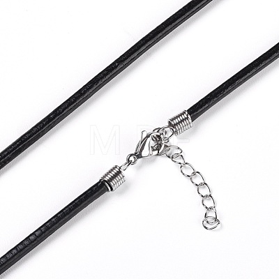 Leather Cord Necklace Making WL-I002-C-01-1