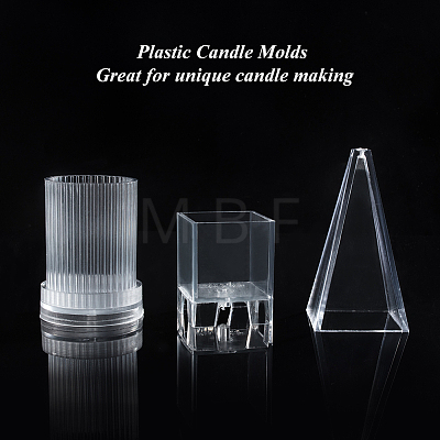 Olycraft Plastic Candle Molds Sets AJEW-OC0001-06-1