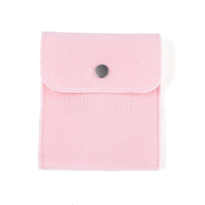 Double-Sided Velvet Jewelry Rectangle Bags for Earrings Rings Bracelets Necklaces TP-N004-01B-1