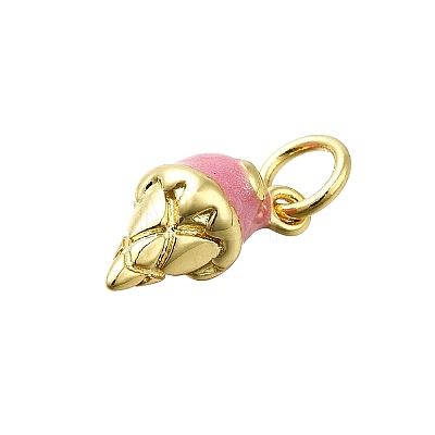 Brass Enamel Charms KK-K400-26G-01-1