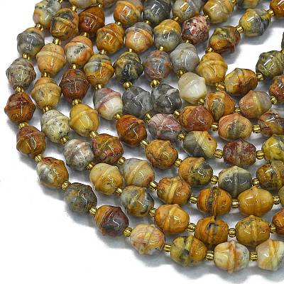 Natural Crazy Agate Beads Strands G-K389-D04-01-1