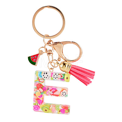Fruit Series Letter Resin Keychains KEYC-TAC0033-02E-1