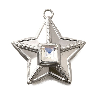 304 Stainless Steel Pendants STAS-Q346-08P-05-1