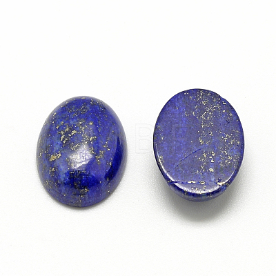 Natural Lapis Lazuli Cabochons G-R415-14x10-33-1
