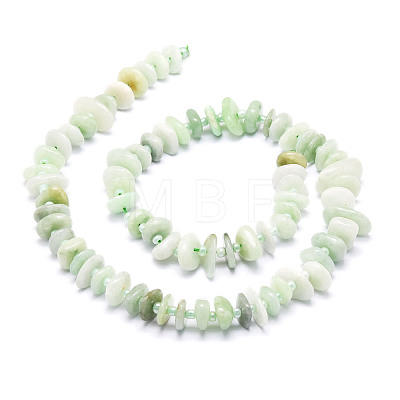 Natural Myanmar Jade/Burmese Jade Beads Strands G-E569-J14-1