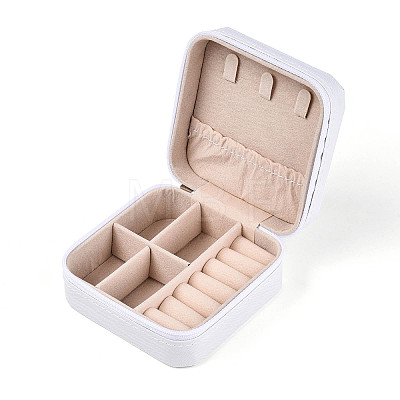 Square PU Leather Jewelry Set Box PAAG-PW0012-05C-1
