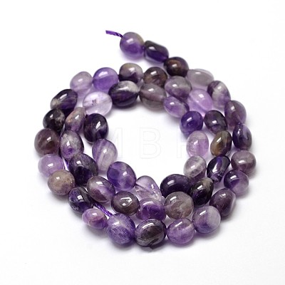 Natural Amethyst Nuggets Beads Strands X-G-J335-08-1