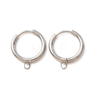201 Stainless Steel Hoop Earring Findings SA-CBA9743-02P-A-1