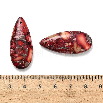Dyed Natural Imperial Jasper Pendants G-H355-03H-1