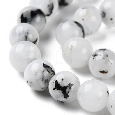 Natural Rainbow Moonstone Beads Strands G-Q1001-A05-02-1