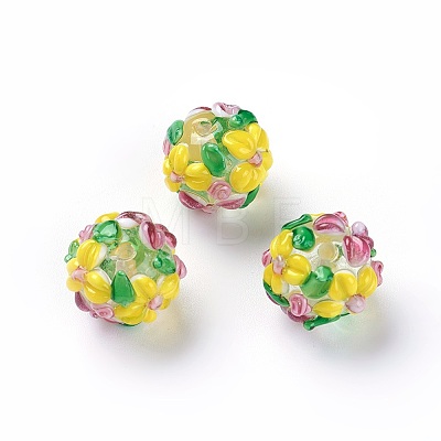 Handmade Bumpy Lampwork Beads LAMP-E021-07J-1