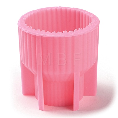 Ribbed Pillar Geometry Scented Candle Silicone Molds DIY-G106-01B-1