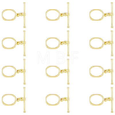 12 Sets Brass Toggle Clasps KK-HY0001-06-1