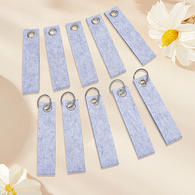 30Pcs Non-Woven Fabric Keychains KEYC-SP0001-64B-1