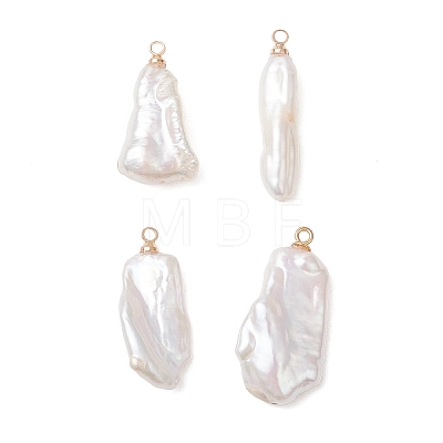 Natural Keshi Pearl Pendants PALLOY-JF04900-01-1