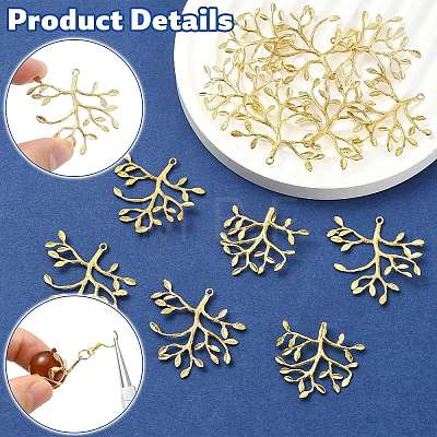 15Pcs 3 Styles Brass Pendants KK-CJ0005-82-1