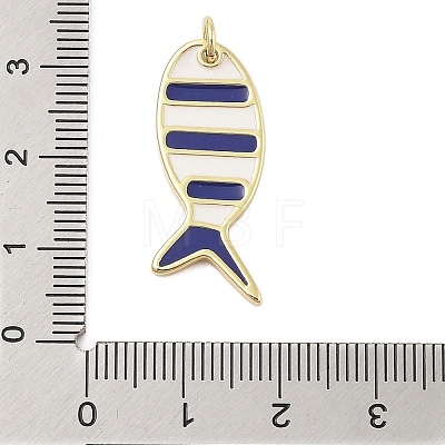 Rack Plating Brass Enamel Pendants KK-Z074-10G-02-1