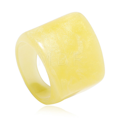 Rectangle Acrylic Finger Rings for Women WGE6404-02-1